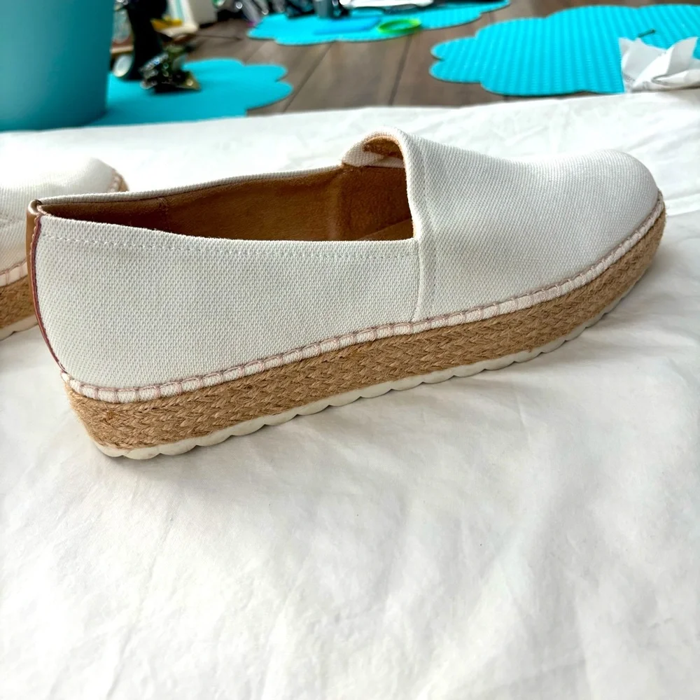 Dr Scholl’s Sun Ray Espadrilles Loafer White Canvas Sporty and Sustainable